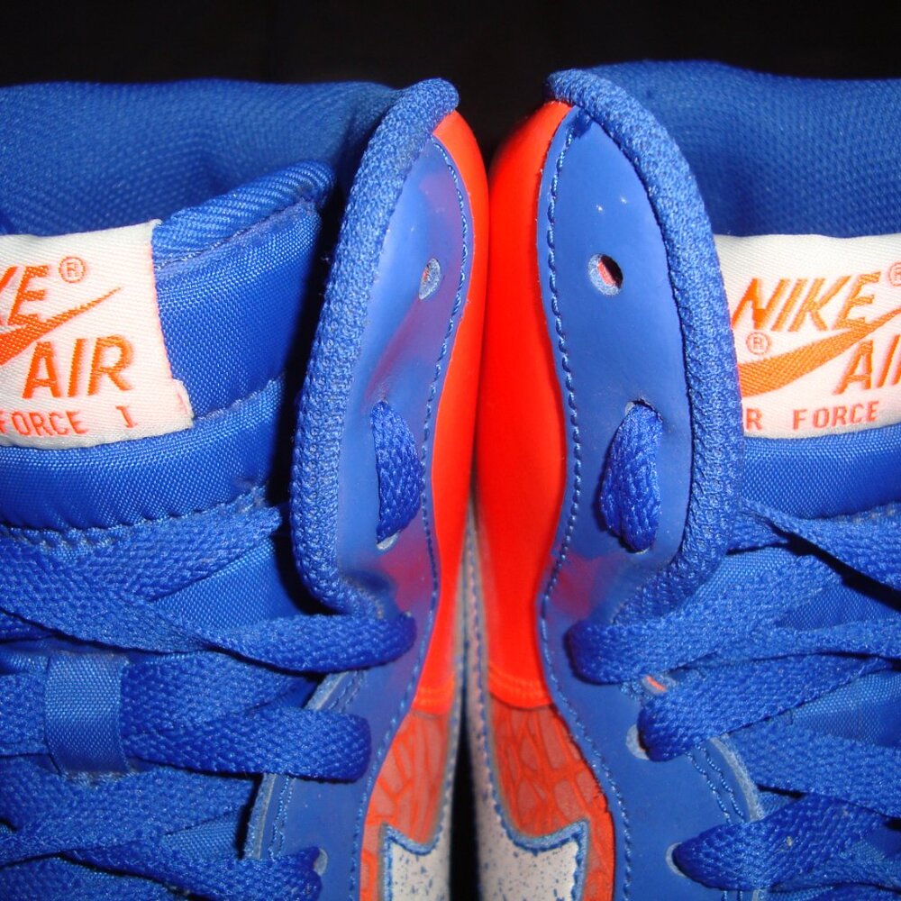 Nike Air Force 1 High Sheed CMFT Premium RW QS Sz 9.5 Pre-Owned NO BOX NY Knicks - Picture 5 of 13